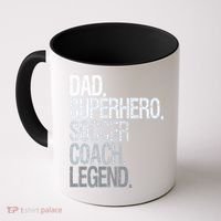 Dad Superhero Soccer Coach Legend Coffee Mug thumb 0
