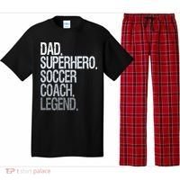 Dad Superhero Soccer Coach Legend Pajama Set thumb 0