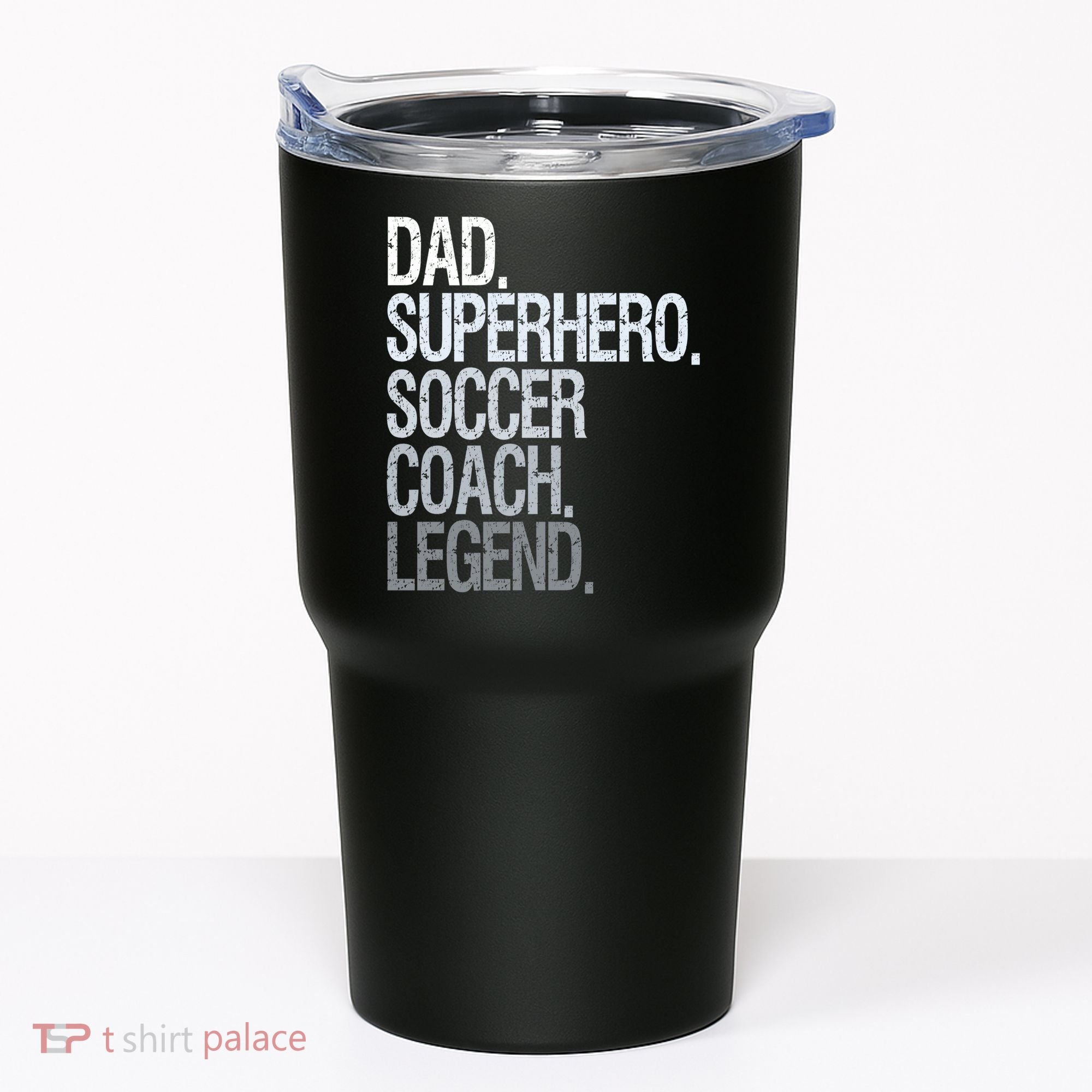 Dad Superhero Soccer Coach Legend Tumbler