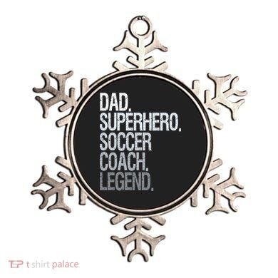 Dad Superhero Soccer Coach Legend Ornament