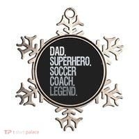 Dad Superhero Soccer Coach Legend Ornament thumb 0