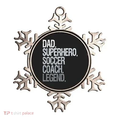 Dad Superhero Soccer Coach Legend Ornament