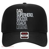 Dad Superhero Soccer Coach Legend Hat thumb 0