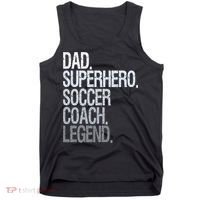 Dad Superhero Soccer Coach Legend Tank Top thumb 0