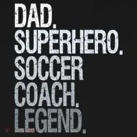 Dad Superhero Soccer Coach Legend Toddler T-Shirt thumb 4