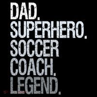 Dad Superhero Soccer Coach Legend Kids Sweatshirt thumb 2