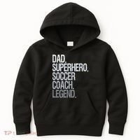 Dad Superhero Soccer Coach Legend Kids Hoodie thumb 0