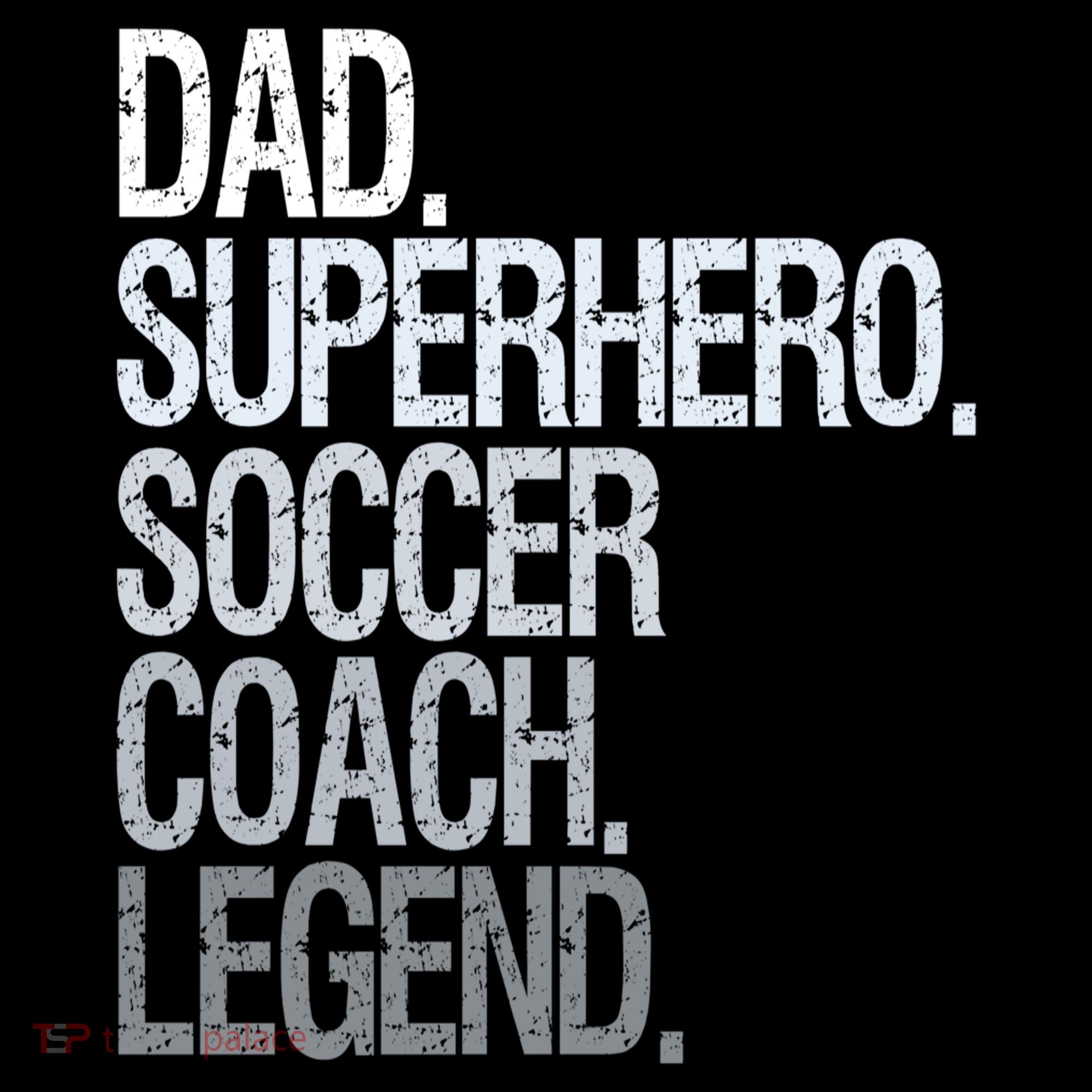Dad Superhero Soccer Coach Legend Kids Long Sleeve Shirt