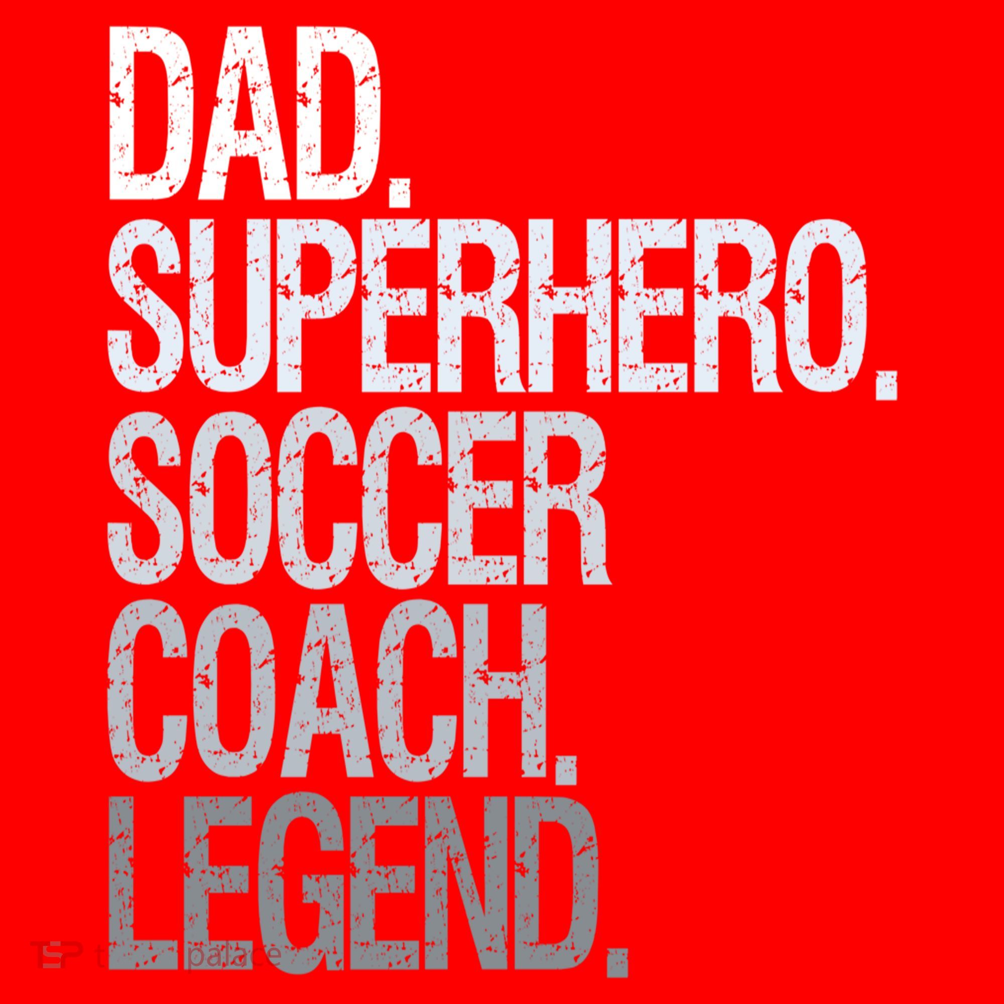 Dad Superhero Soccer Coach Legend Santa Hat