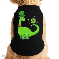 Dinosaur Shamrock St Patrick's Day Doggie Tank thumb 0