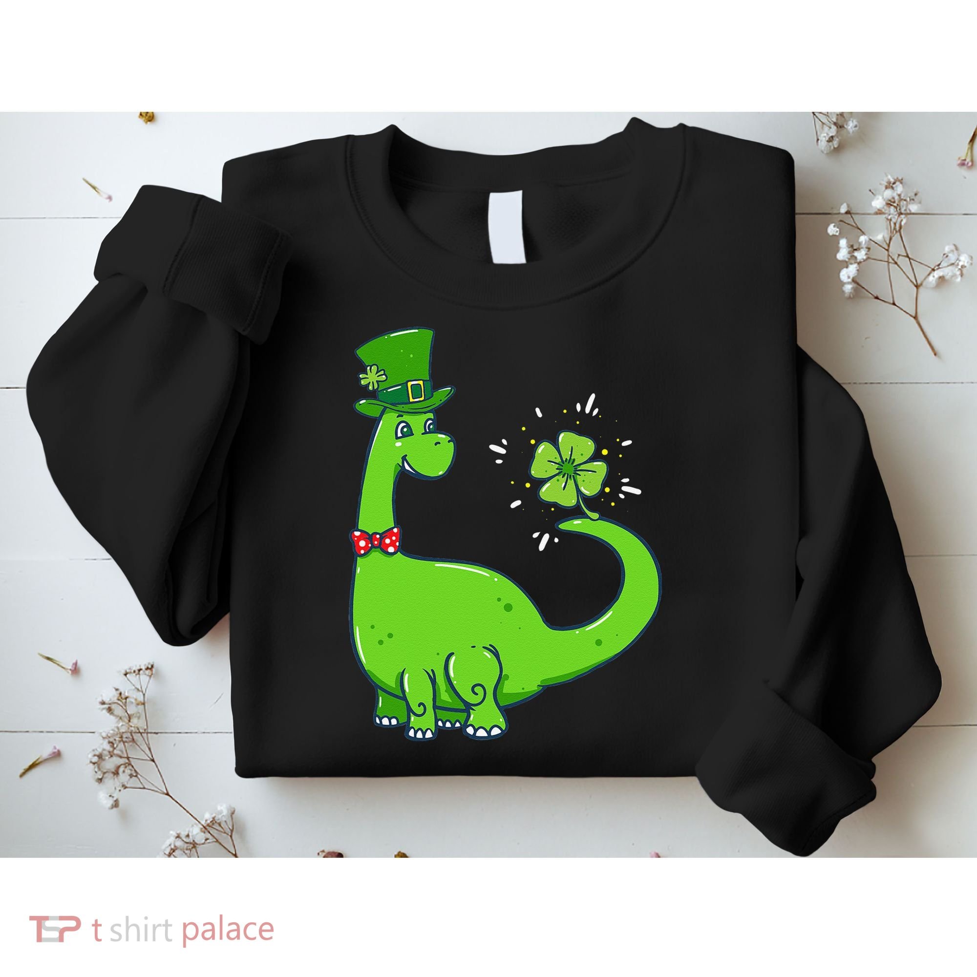 Dinosaur Shamrock St Patrick's Day Sweatshirt