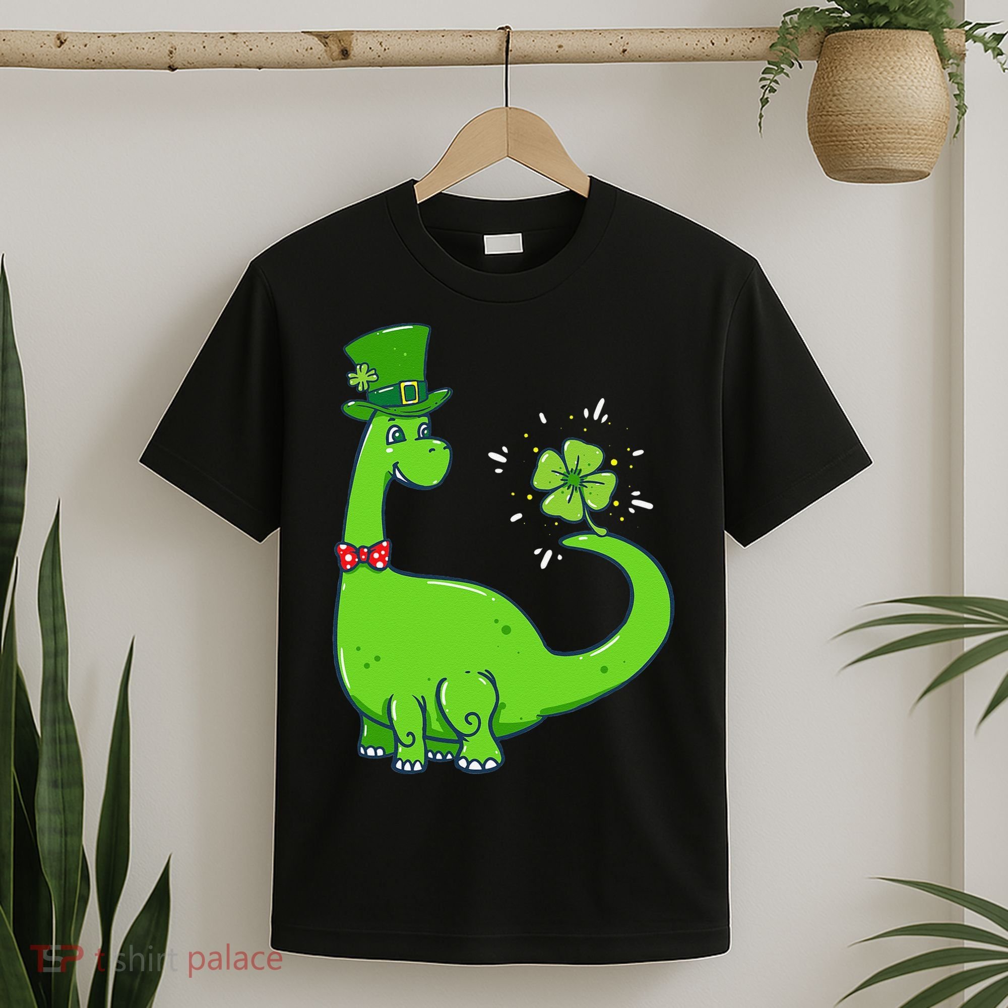 Dinosaur Shamrock St Patrick's Day T-Shirt