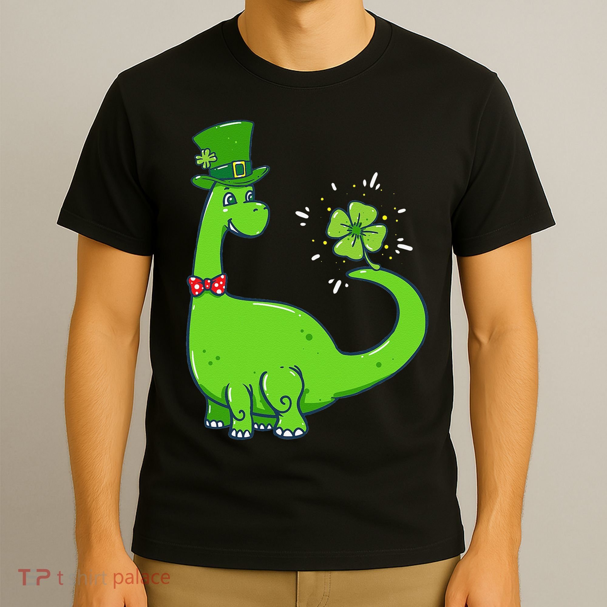 Dinosaur Shamrock St Patrick's Day T-Shirt
