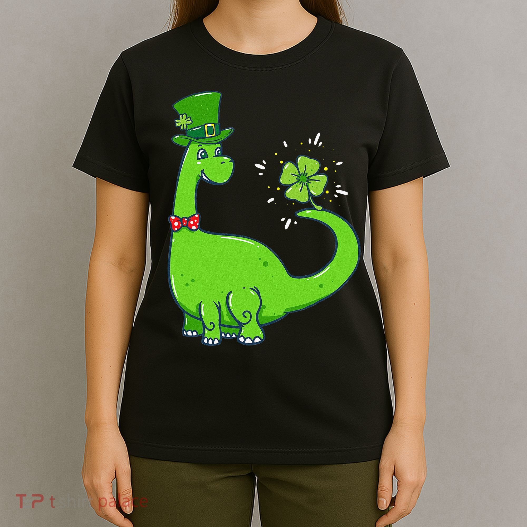 Dinosaur Shamrock St Patrick's Day T-Shirt