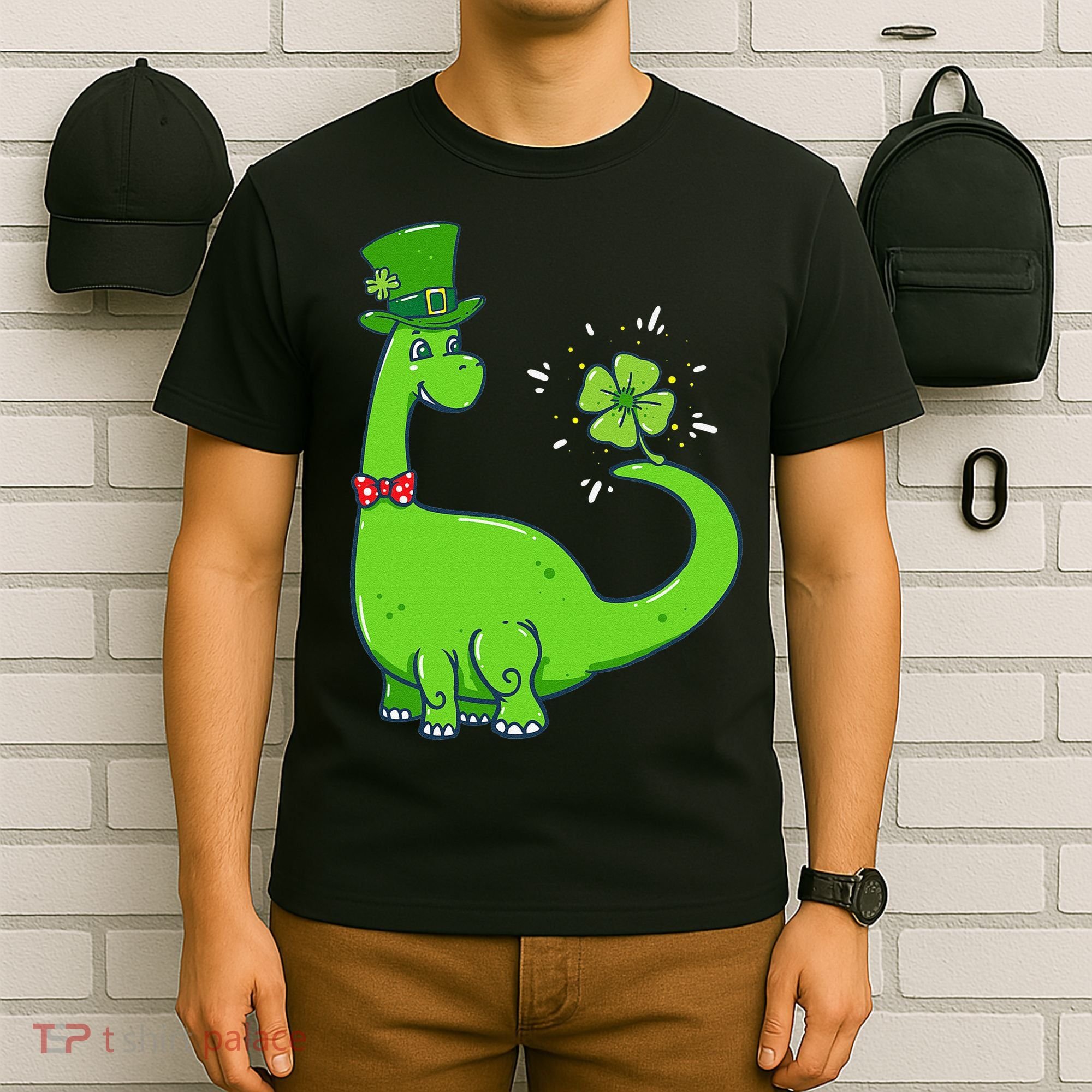 Dinosaur Shamrock St Patrick's Day T-Shirt