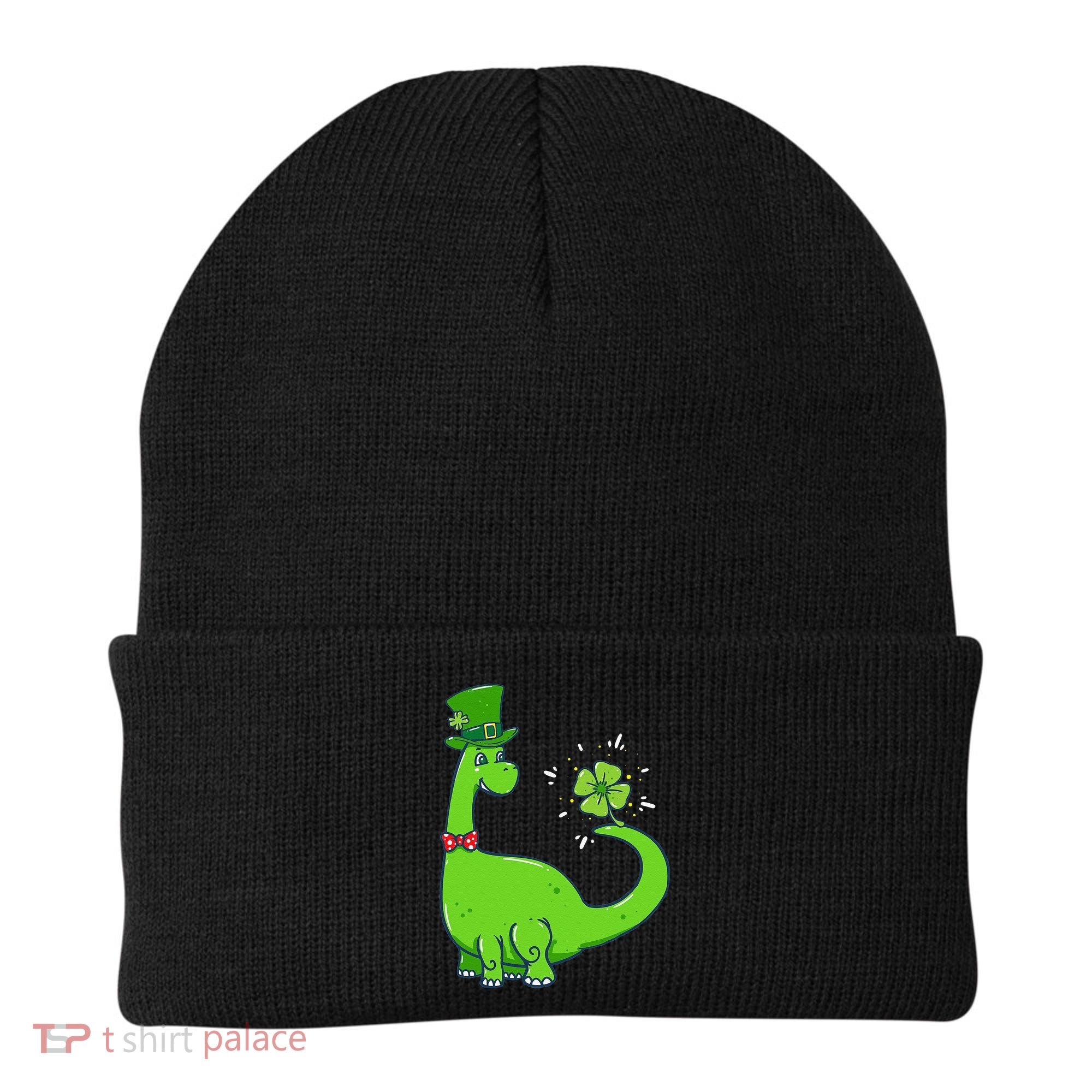 Dinosaur Shamrock St Patrick's Day Beanie