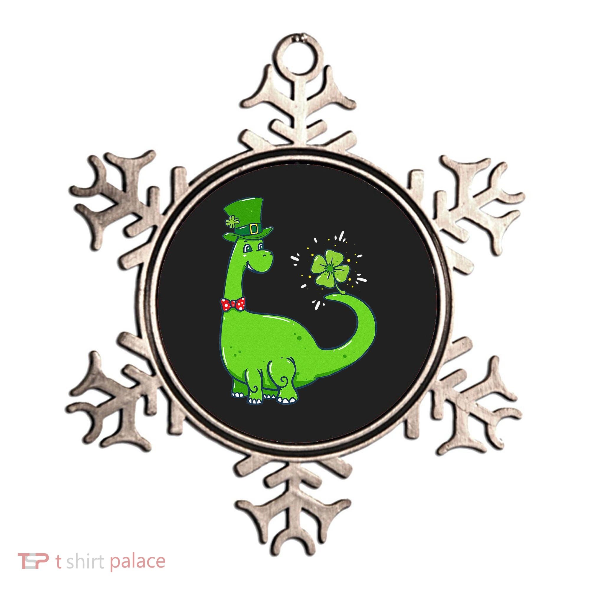Dinosaur Shamrock St Patrick's Day Ornament
