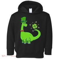 Dinosaur Shamrock St Patrick's Day Toddler Hoodie thumb 0