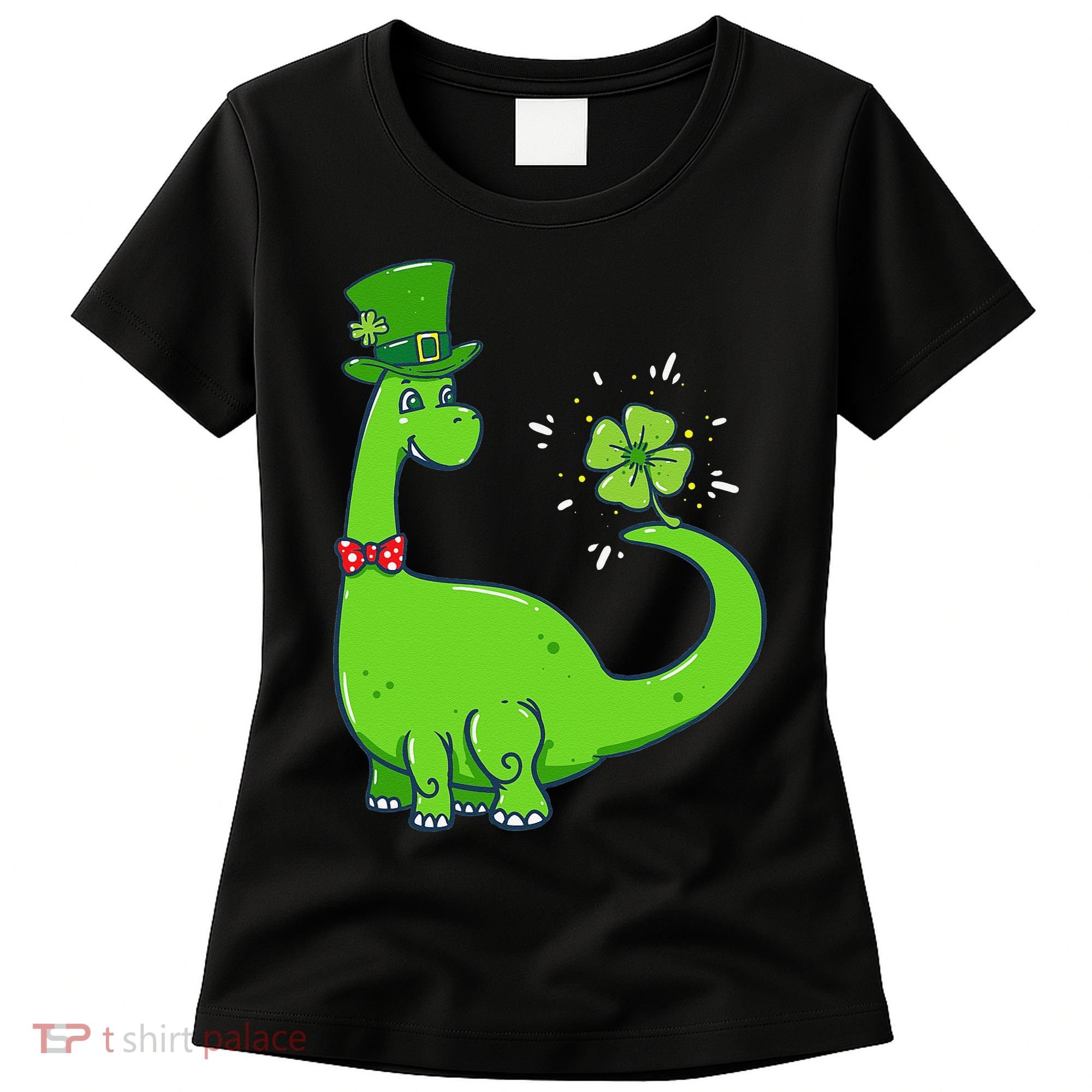 Dinosaur Shamrock St Patrick's Day Women's T-Shirt