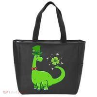 Dinosaur Shamrock St Patrick's Day Tote Bag thumb 0