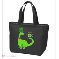 Dinosaur Shamrock St Patrick's Day Tote Bag thumb 3