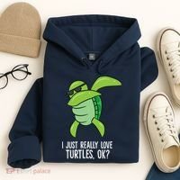 Dabbing Sea Turtle I Just Really Love Turtles Ok? Hoodie thumb 4