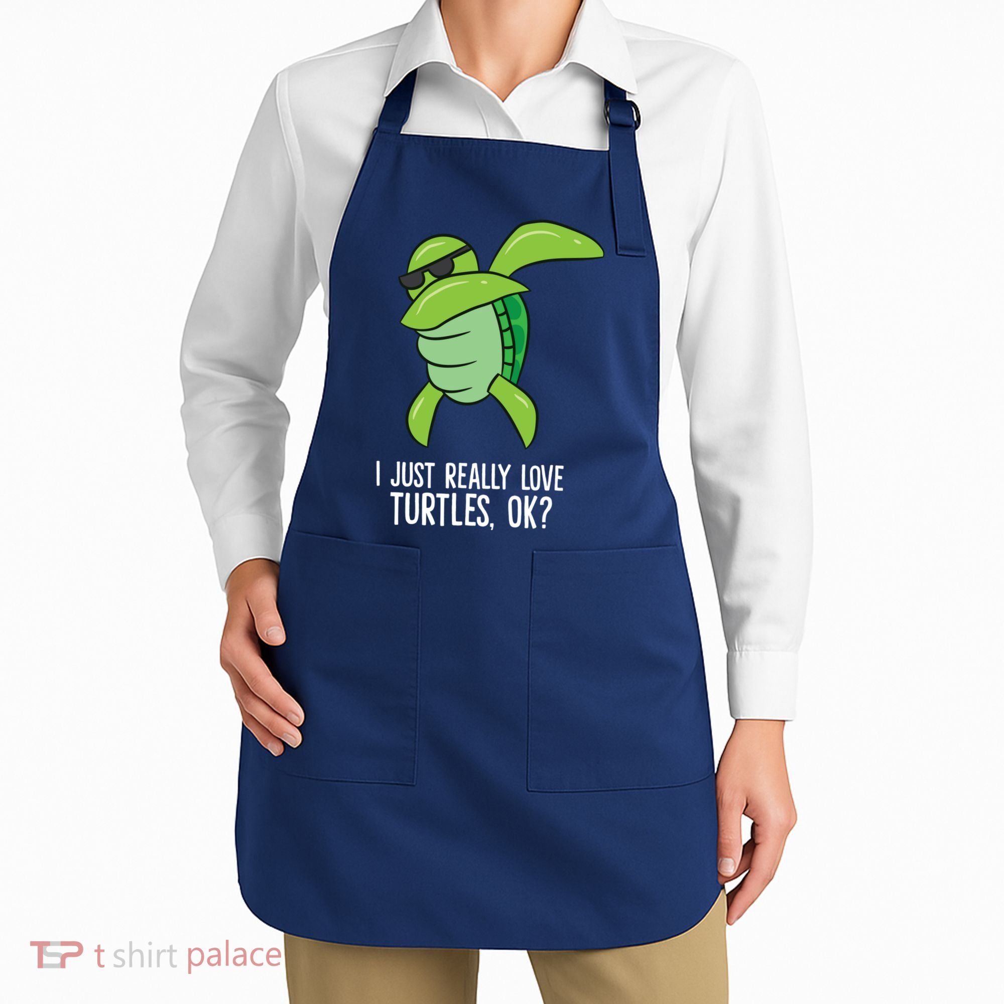 Dabbing Sea Turtle I Just Really Love Turtles Ok? Apron