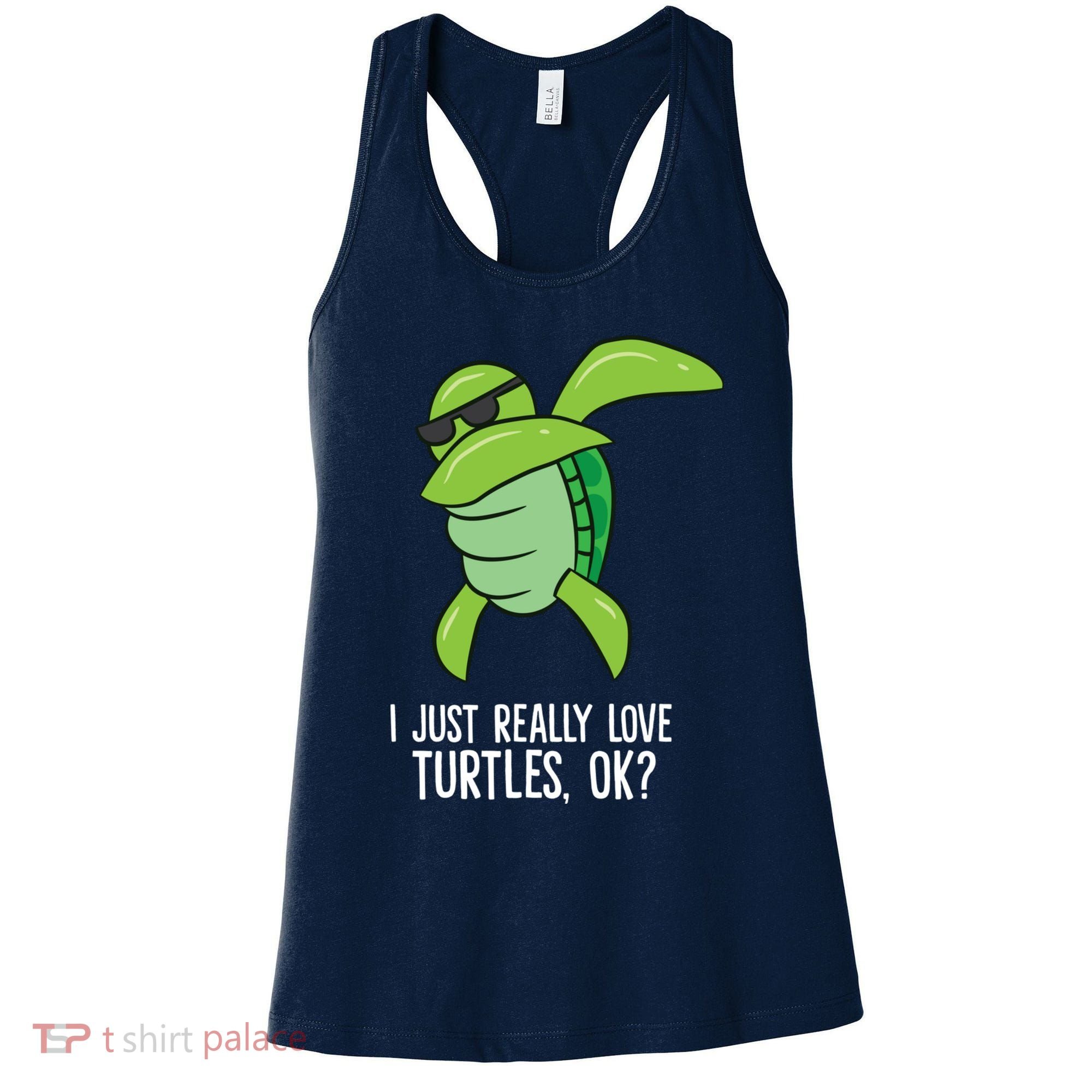 Dabbing Sea Turtle I Just Really Love Turtles Ok? Women's Tank Top