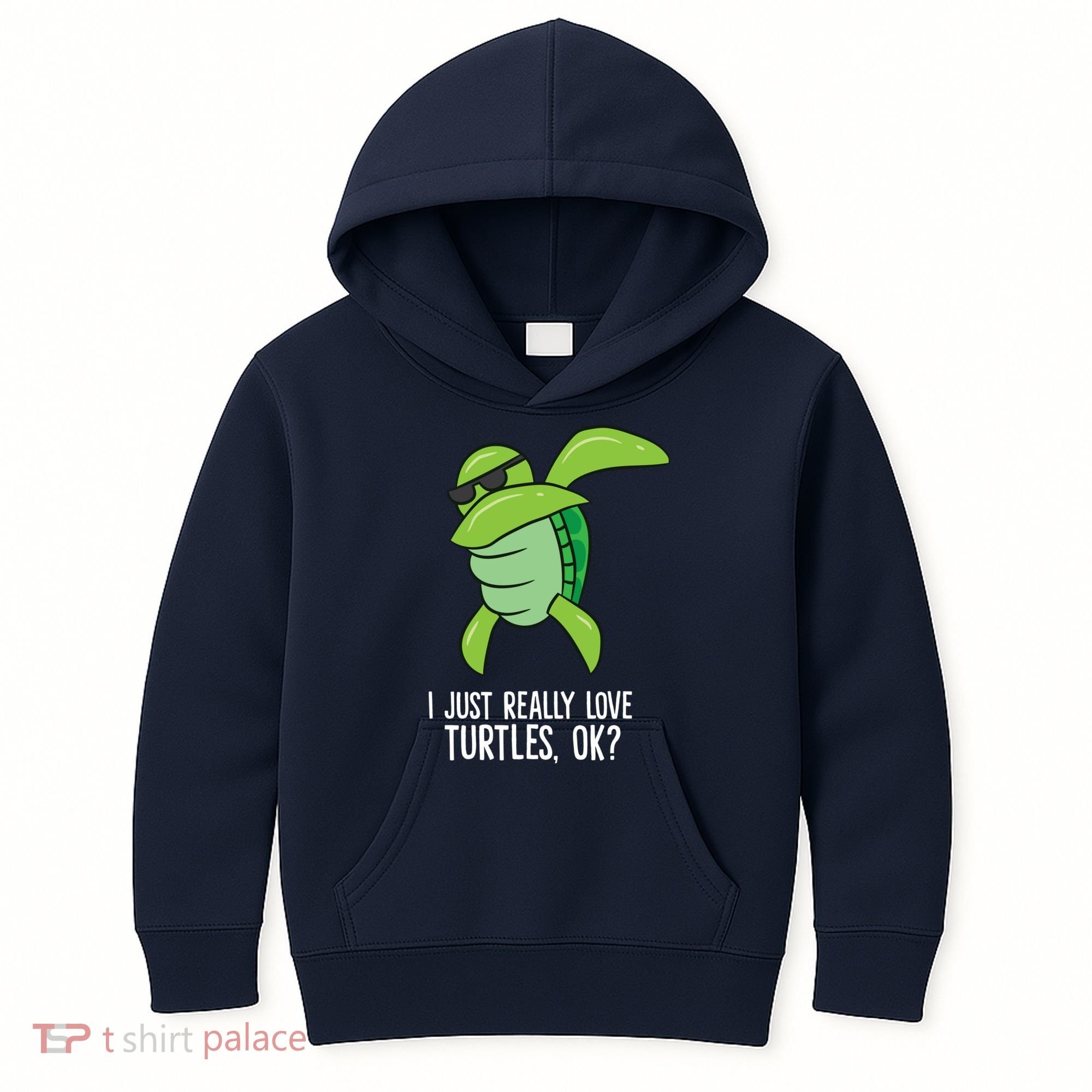 Dabbing Sea Turtle I Just Really Love Turtles Ok? Kids Hoodie