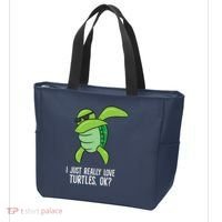 Dabbing Sea Turtle I Just Really Love Turtles Ok? Tote Bag thumb 3