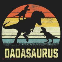 Dada Saurus T Rex Dinosaur Dada 2 Family Matching Women's Sweatshirt thumb 2