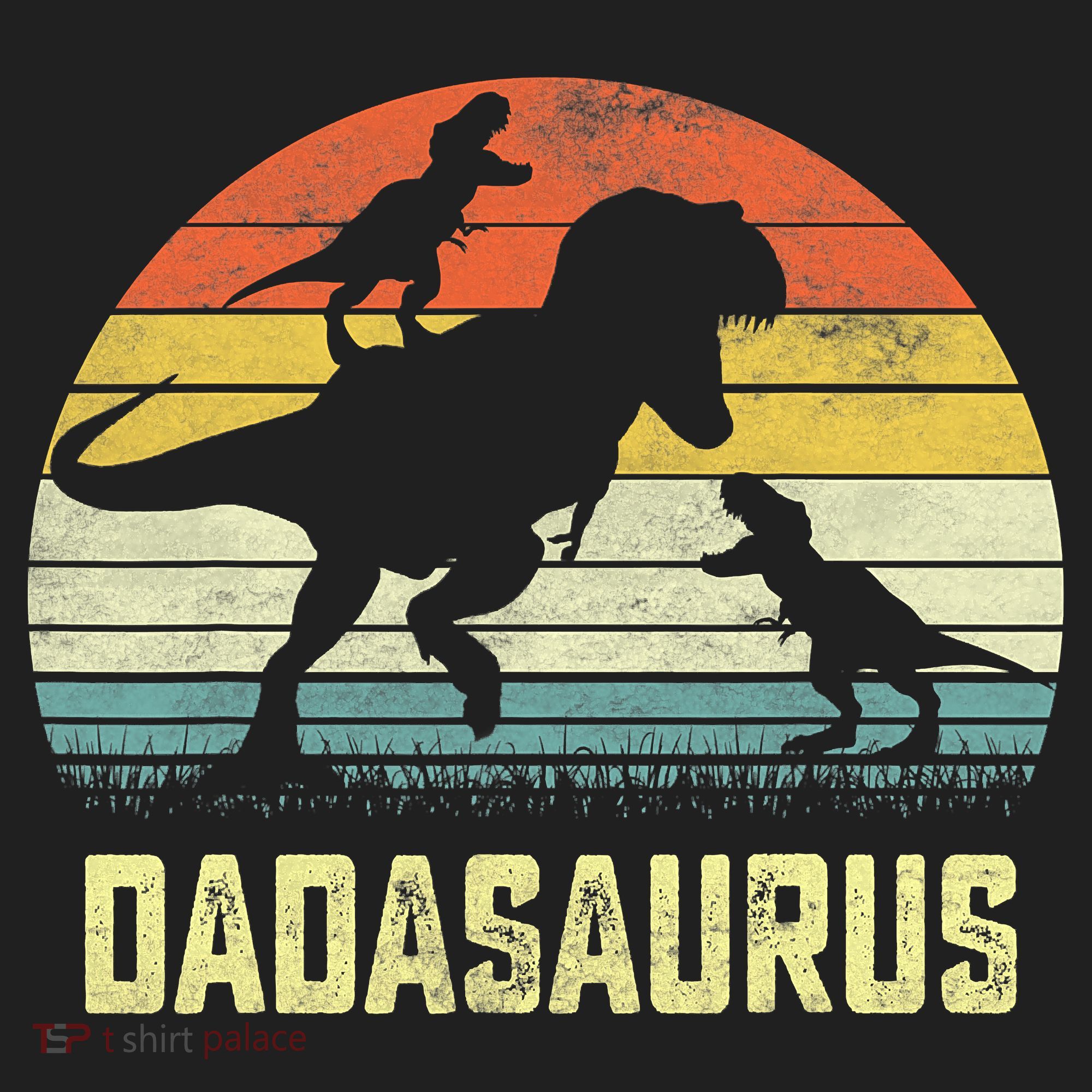 Dada Saurus T Rex Dinosaur Dada 2 Family Matching Women's Sweatshirt