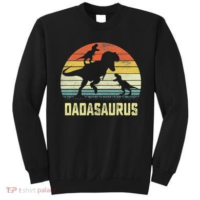 Dada Saurus T Rex Dinosaur Dada 2 Family Matching Sweatshirt