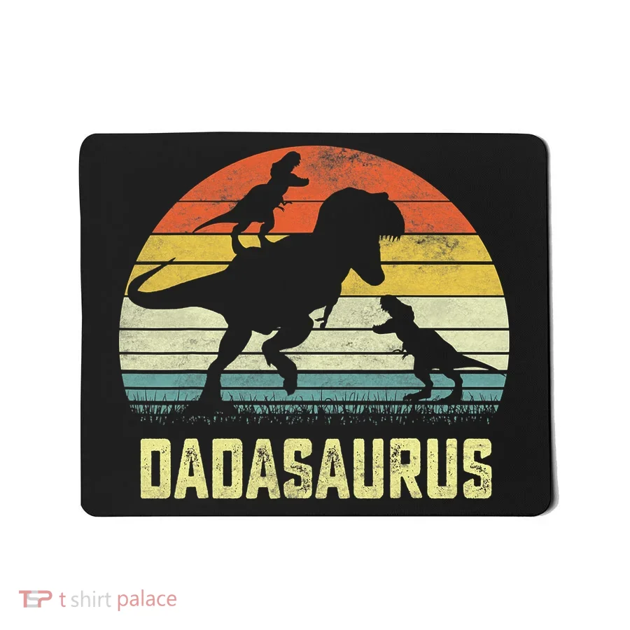 Dada Saurus T Rex Dinosaur Dada 2 Family Matching Mousepad
