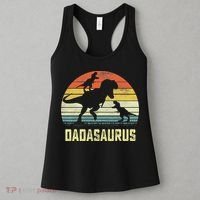 Dada Saurus T Rex Dinosaur Dada 2 Family Matching Women's Tank Top thumb 3