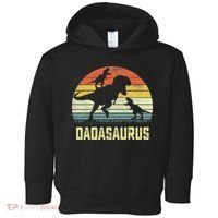 Dada Saurus T Rex Dinosaur Dada 2 Family Matching Toddler Hoodie thumb 0