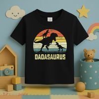 Dada Saurus T Rex Dinosaur Dada 2 Family Matching Toddler T-Shirt thumb 3