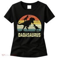 Dada Saurus T Rex Dinosaur Dada 2 Family Matching Women's T-Shirt thumb 0