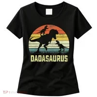 Dada Saurus T Rex Dinosaur Dada 2 Family Matching Women's T-Shirt thumb 0