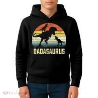 Dada Saurus T Rex Dinosaur Dada 2 Family Matching Kids Hoodie thumb 4