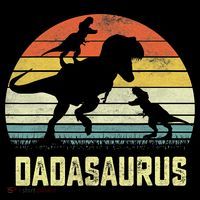 Dada Saurus T Rex Dinosaur Dada 2 Family Matching Kids Hoodie thumb 5