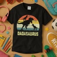 Dada Saurus T Rex Dinosaur Dada 2 Family Matching Kids T-Shirt thumb 3