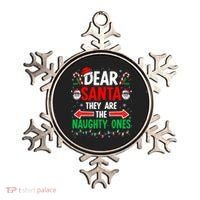 Dear Santa They Naughty Ones Christmas Xmas Ornament thumb 0