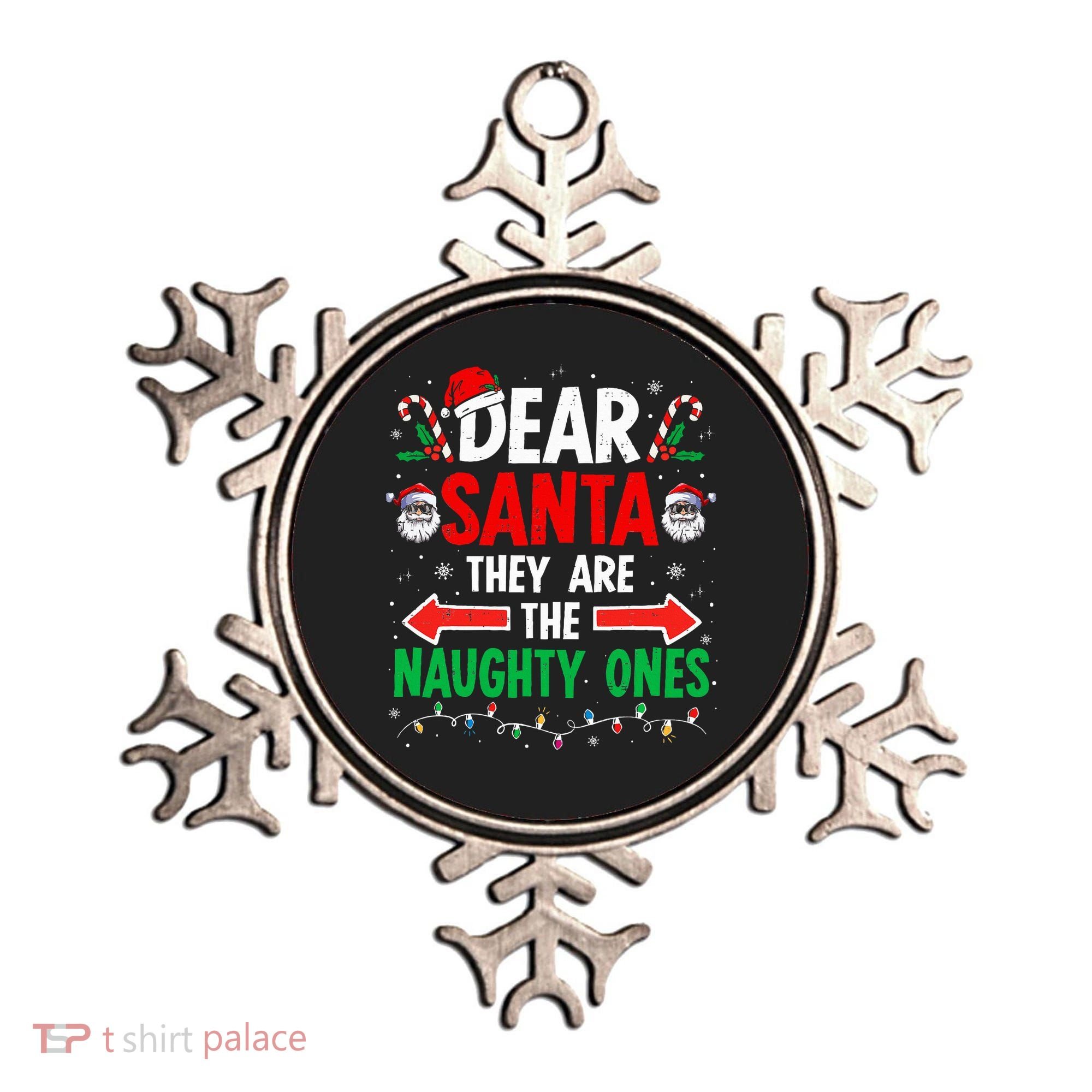 Dear Santa They Naughty Ones Christmas Xmas Ornament