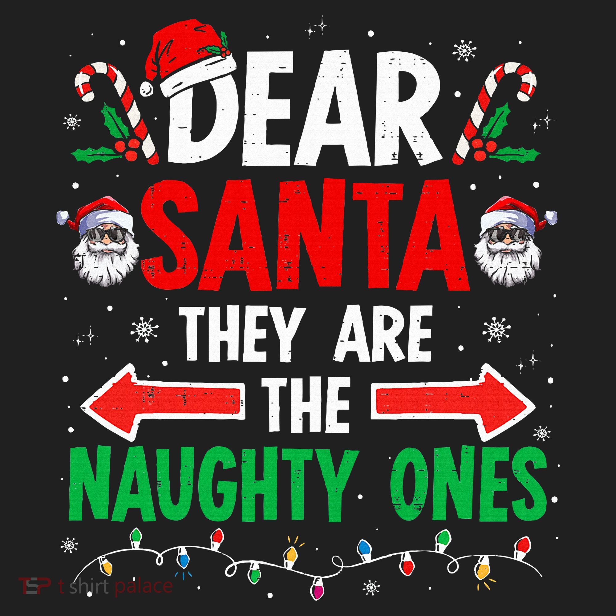 Dear Santa They Naughty Ones Christmas Xmas Hat