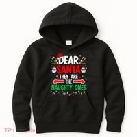Dear Santa They Naughty Ones Christmas Xmas Kids Hoodie thumb 0