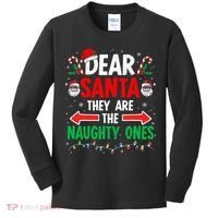 Dear Santa They Naughty Ones Christmas Xmas Kids Long Sleeve Shirt thumb 0