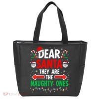 Dear Santa They Naughty Ones Christmas Xmas Tote Bag thumb 0