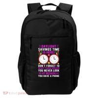 Daylight Savings Time Funny Backpack thumb 0