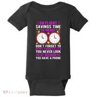Daylight Savings Time Funny Baby Bodysuit thumb 0